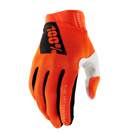 100% Ridefit Glove - Fluo Orange