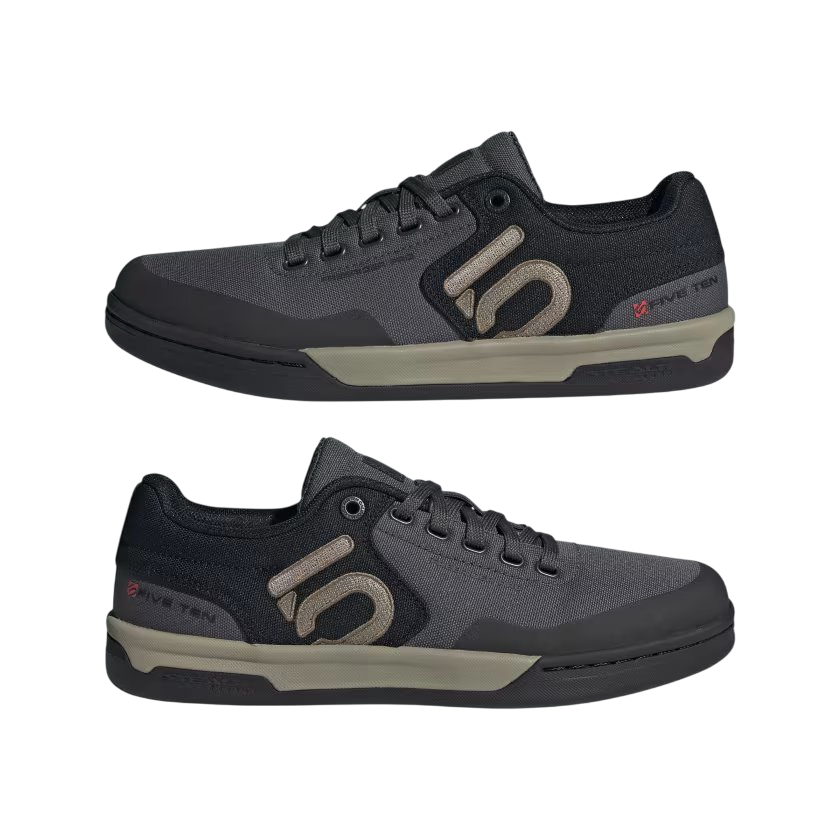 Five Ten Freerider Pro Canvas Flat Pedal Shoe - Gray Six-Silver Pebble-Core Black