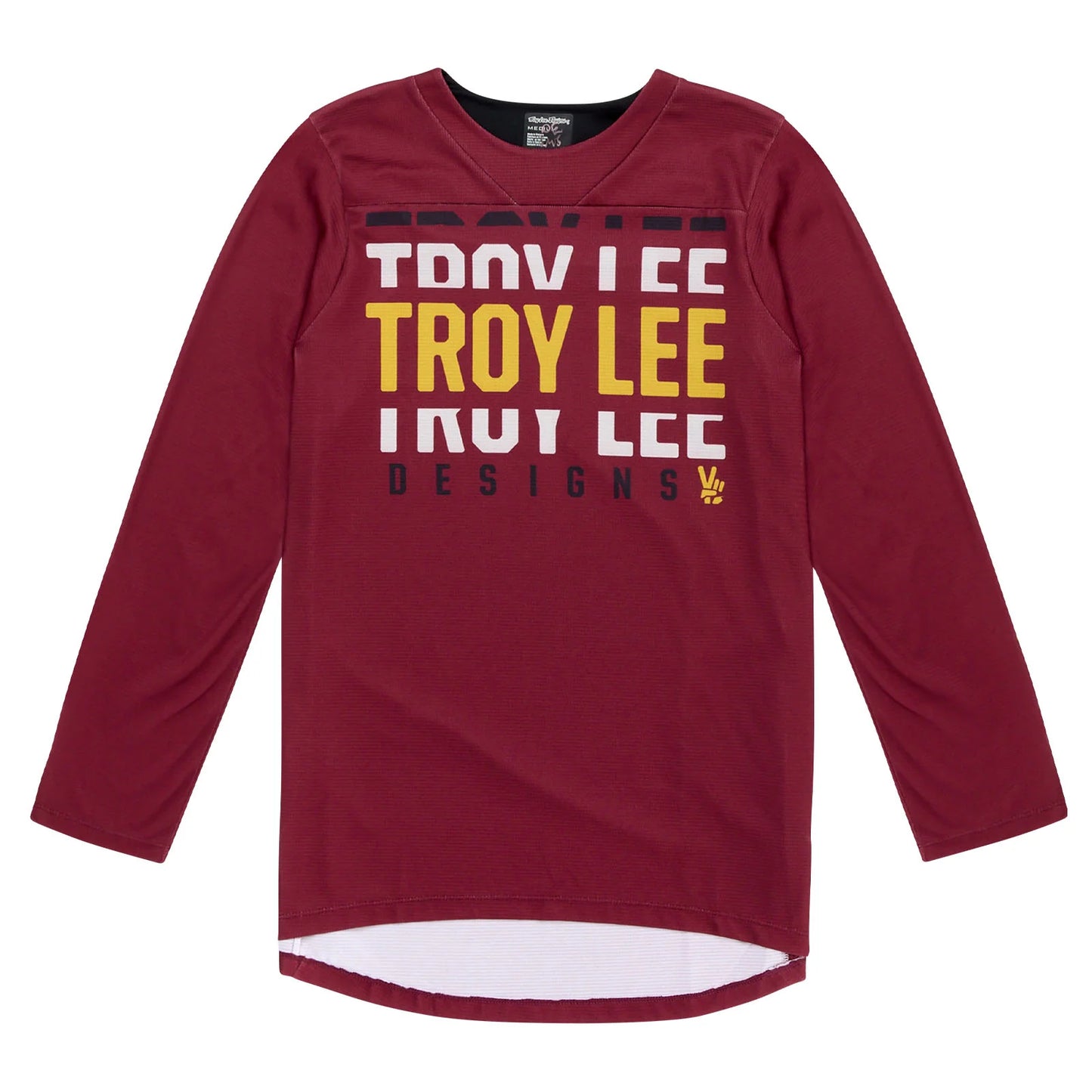 Troy Lee Designs Ruckus 3/4 Sleeve MTB Jersey - Spun - Oxblood