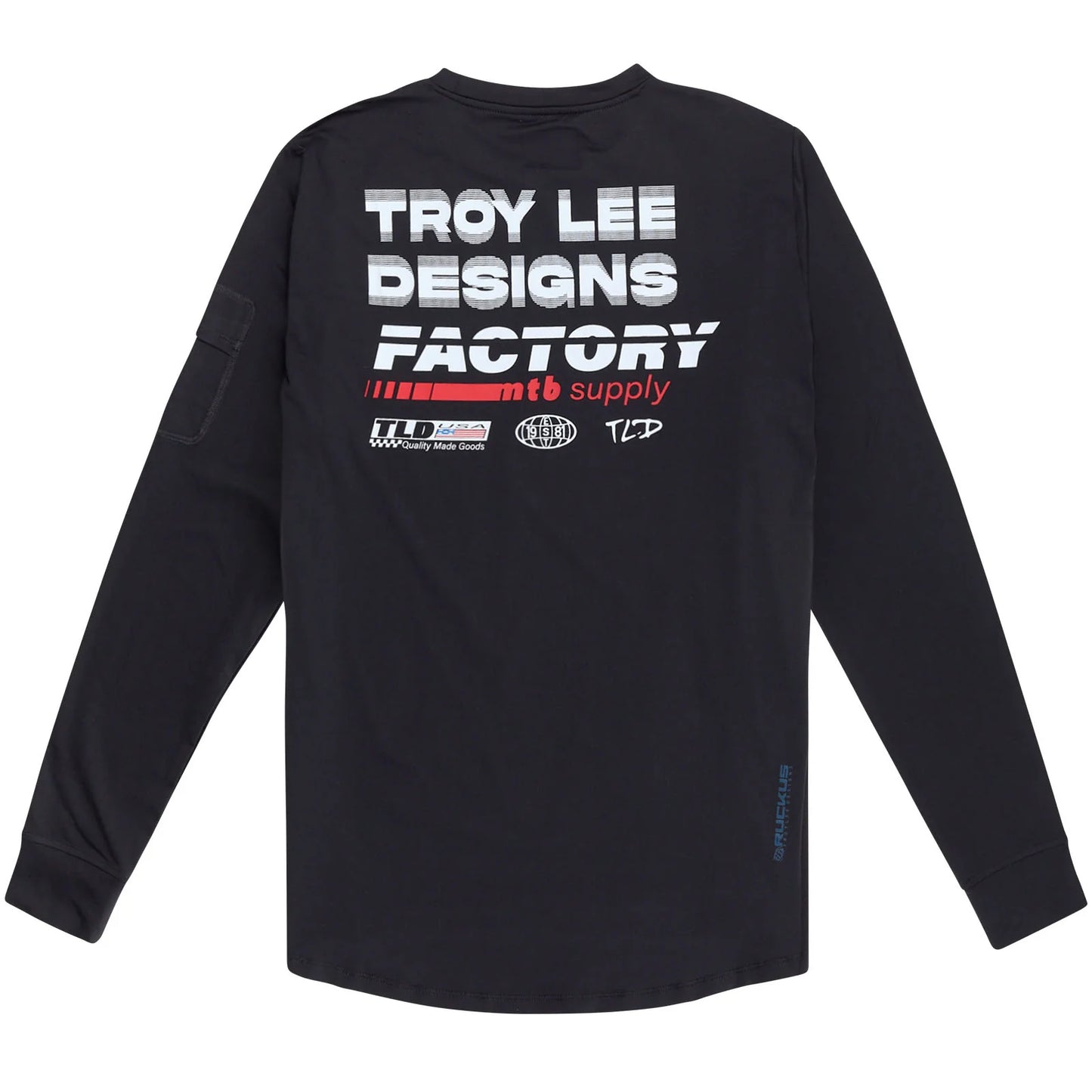 Troy Lee Designs Ruckus Long Sleeve Ride Tee - Factory - Carbon