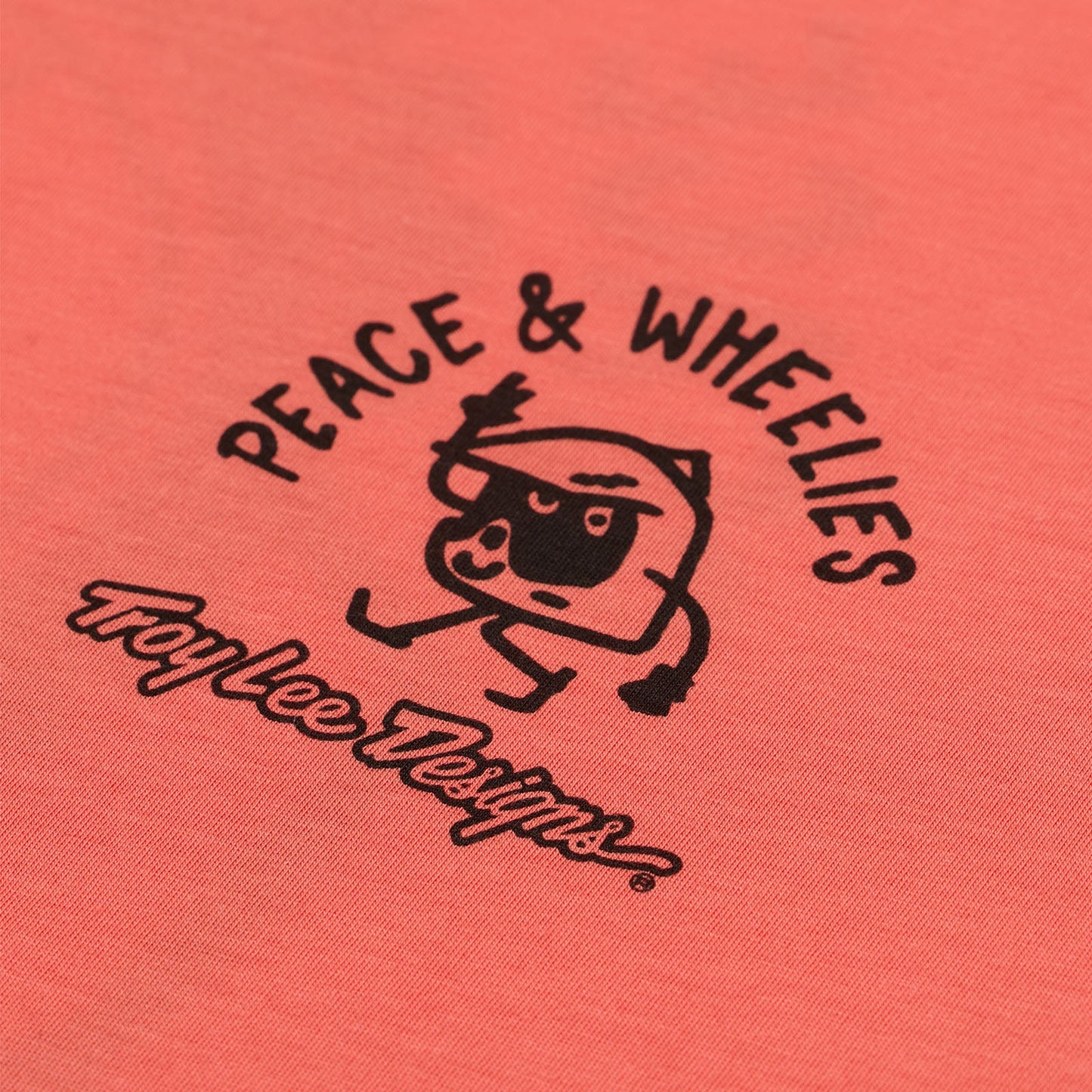 Troy Lee Designs Skyline Short Sleeve Ride Tee - P&W - Melon