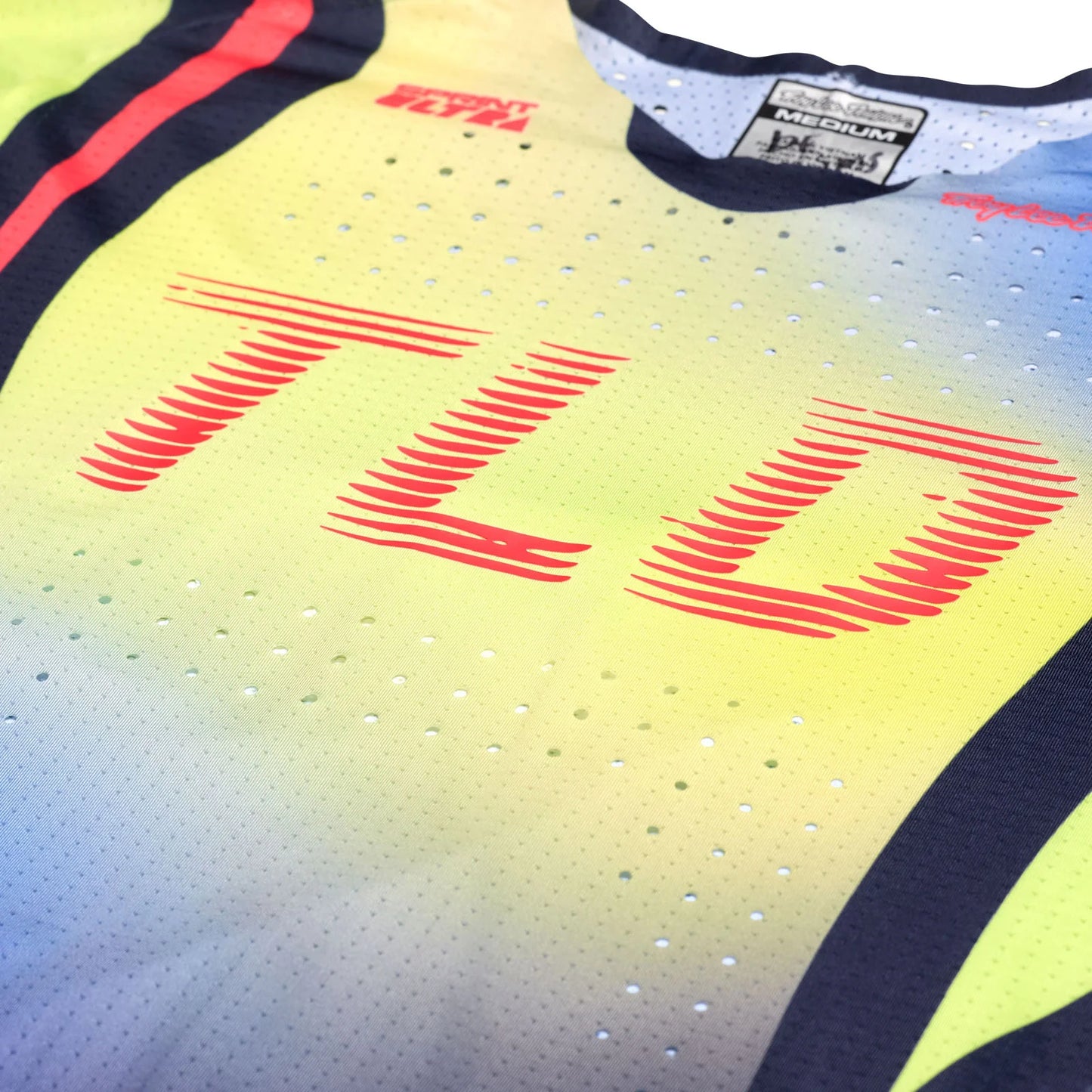 Troy Lee Designs Sprint Ultra Long Sleeve MTB Jersey - Drip - Glo Yellow