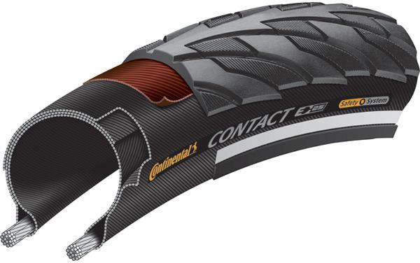 Continental Contact 26" Wire Road Tire - Black Black 1.75"