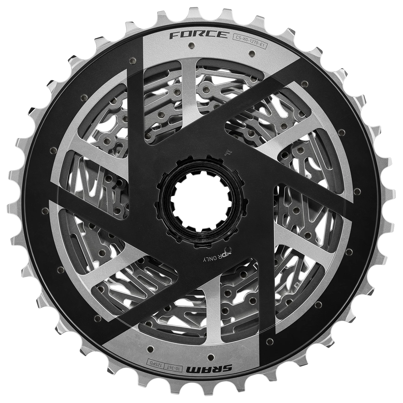 SRAM XG-1270 E1 12 Spd Cassette - Silver