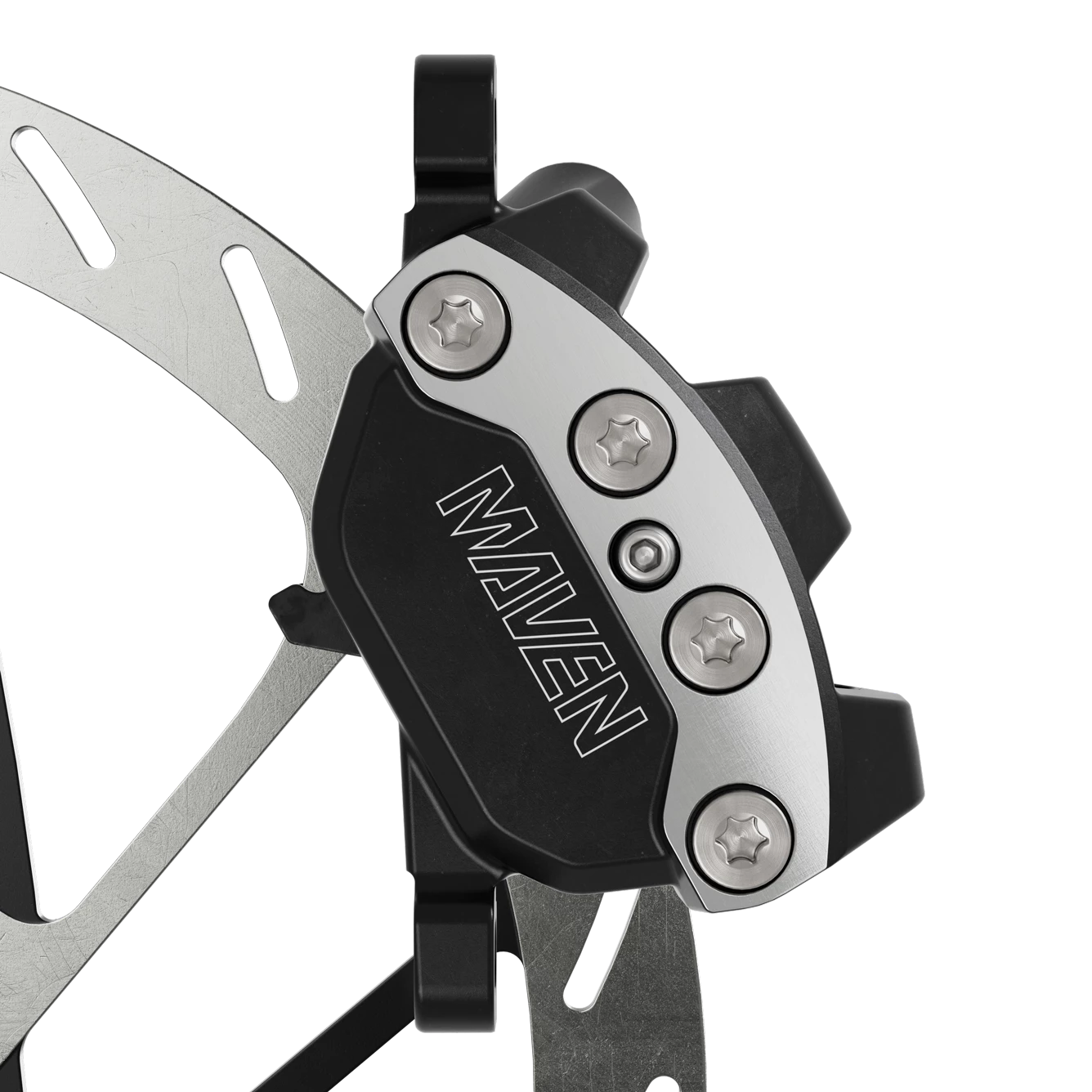 Sram Maven Ultimate Stealth Disc Brake - B1 - Front - Silver-Black