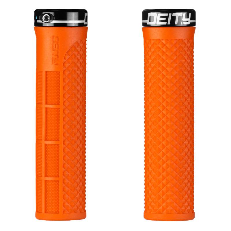 Deity Components LockJaw Grips - Orange Orange