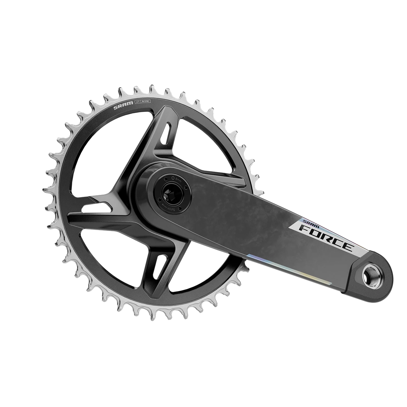 SRAM Force XPLR E1 DUB Wide 13 Spd Crankset - Black
