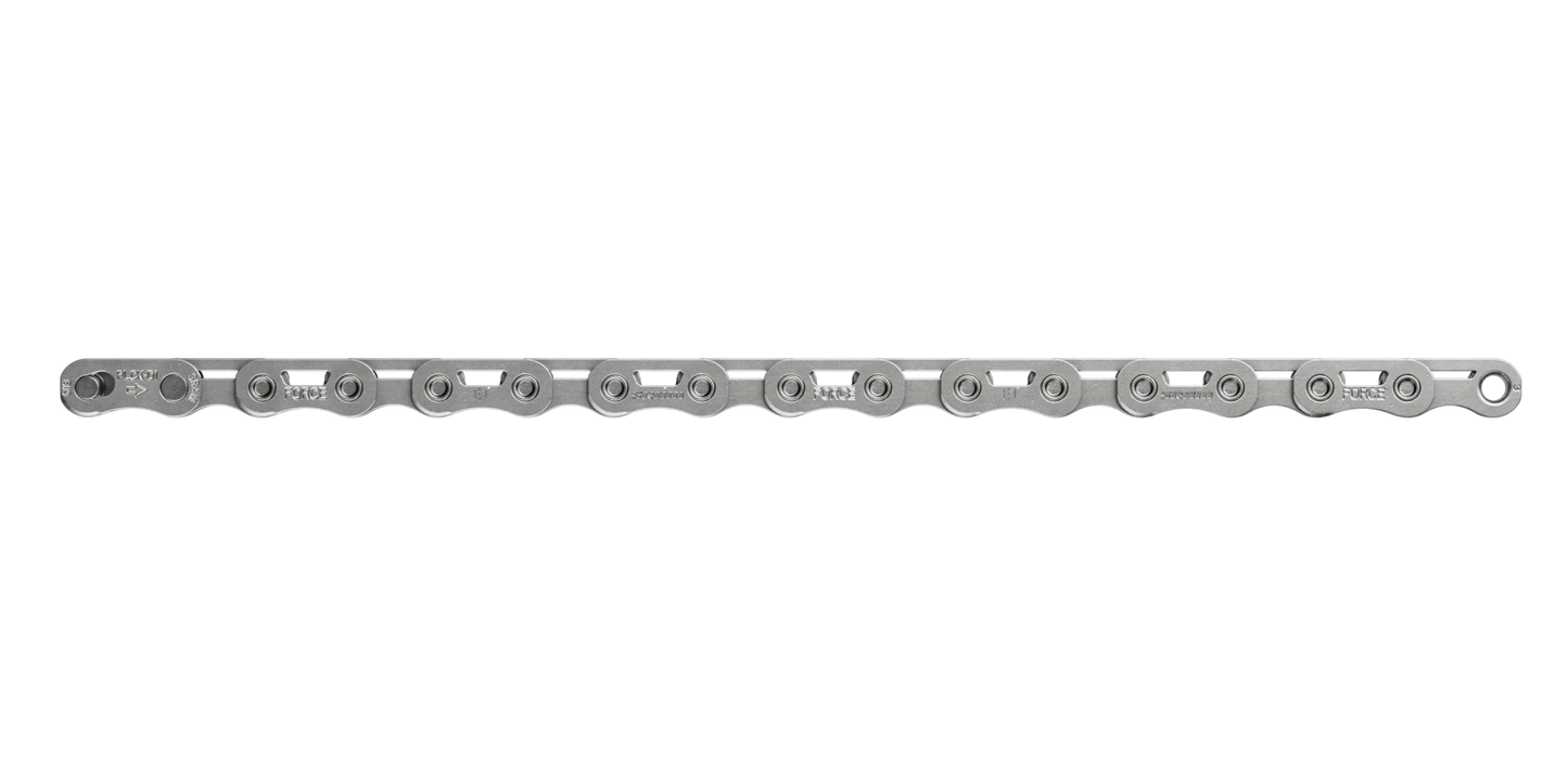SRAM Force E1 Flattop 12/13 Spd Chain - Silver