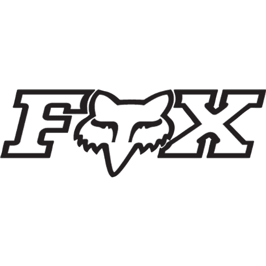 Fox Racing Foxhead X TDC Sticker - 28" - Chrome Chrome One Size