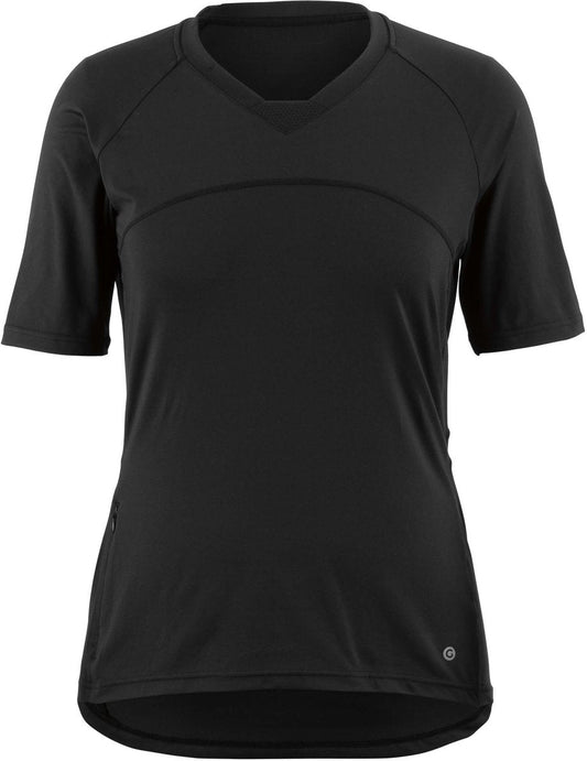 Louis Garneau HTO 3 Short Sleeve MTB Jersey - Womens - Black - 2022 Black X-Small
