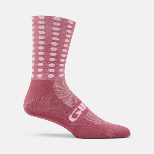 Giro Comp Racer 6" High Rise Sock - Dusty Rose Linocut