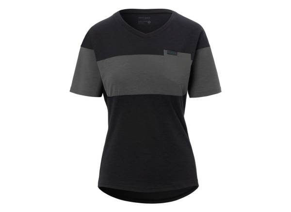 Giro Ride Short Sleeve MTB Jersey - Womens - Black-Charcoal Black - Charcoal X-Small