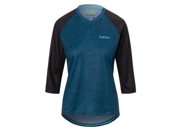 Giro Roust 3/4 Sleeve MTB Jersey - Womens - Harbor Blue Scree Harbor Blue Scree X-Small