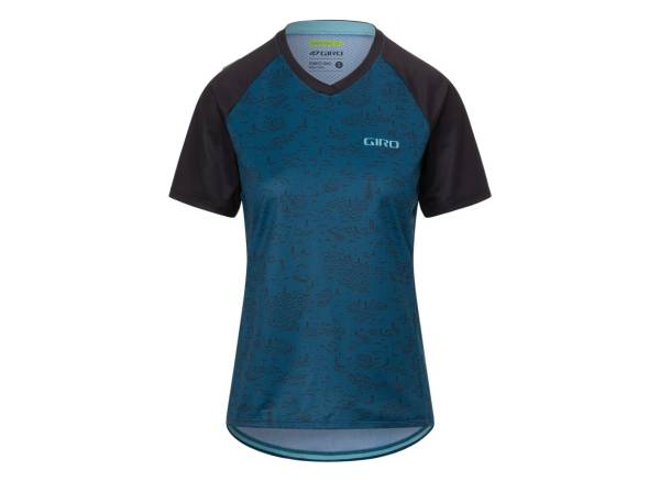 Giro Roust Short Sleeve MTB Jersey - Womens - Harbor Blue Scree Harbor Blue Scree X-Small