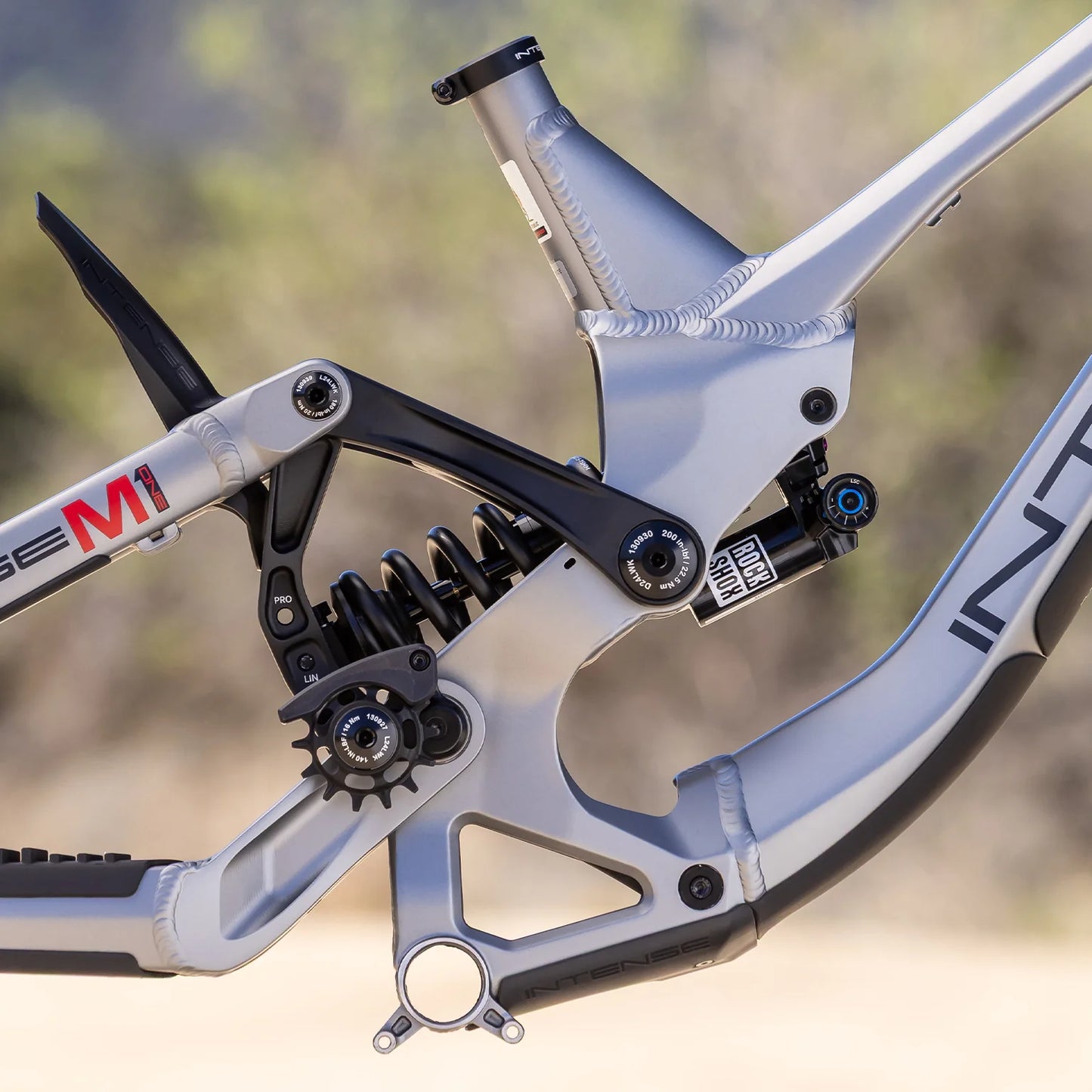 Intense M1 Frame + Shock - Titanium - 2026