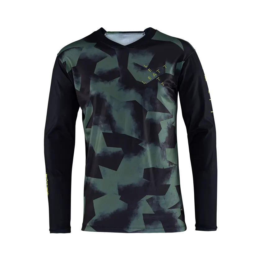 Leatt Gravity 3.0 Long Sleeve MTB Jersey - Spinach - 2024