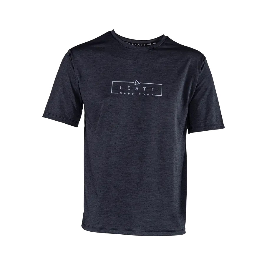 Leatt Trail 1.0 Short Sleeve MTB Jersey - Black - 2024