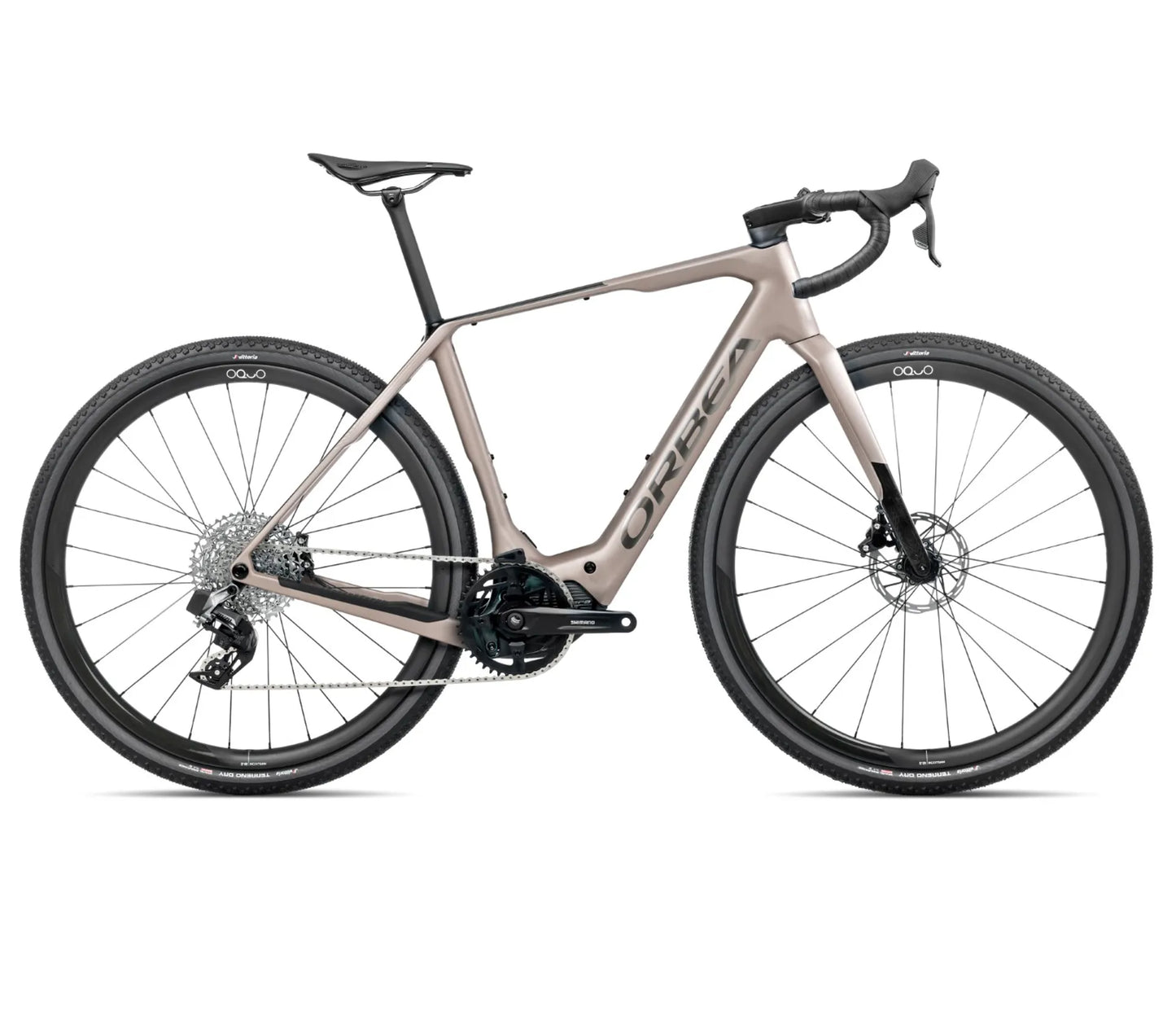 Orbea Denna M31e 700c 28mph - Nickel Matt-Carbon Raw Gloss - 2025
