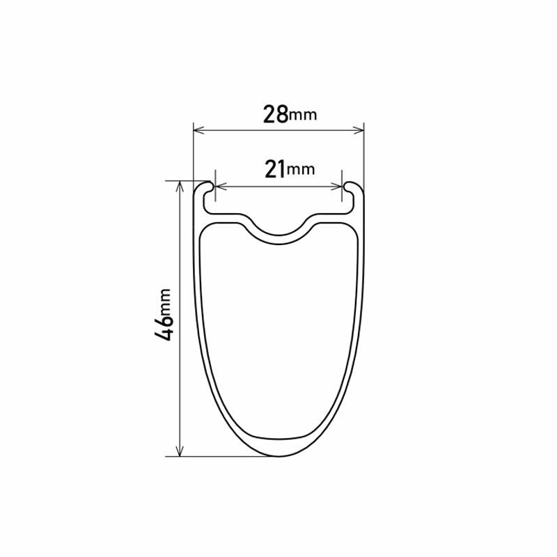 Shimano RS710 C46 Carbon Disc 700c Road Wheel - Front