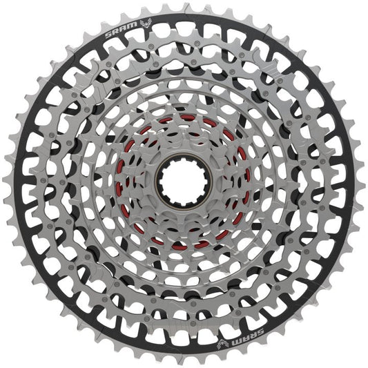 SRAM XX Eagle T-Type XS-1297 12 Spd MTB Cassette - Silver-Black