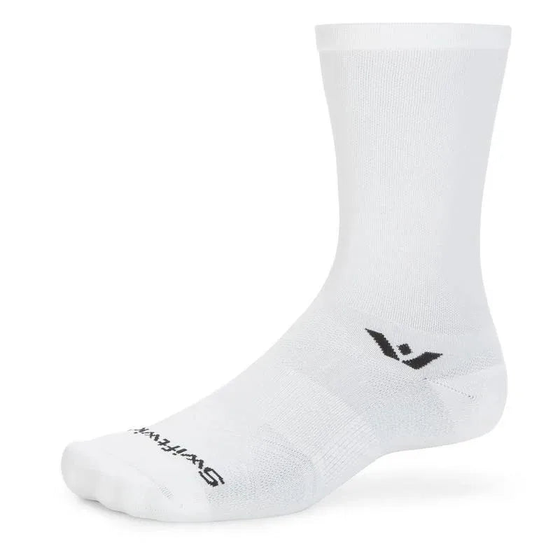 Swiftwick Aspire Crew Sock - Circuit White