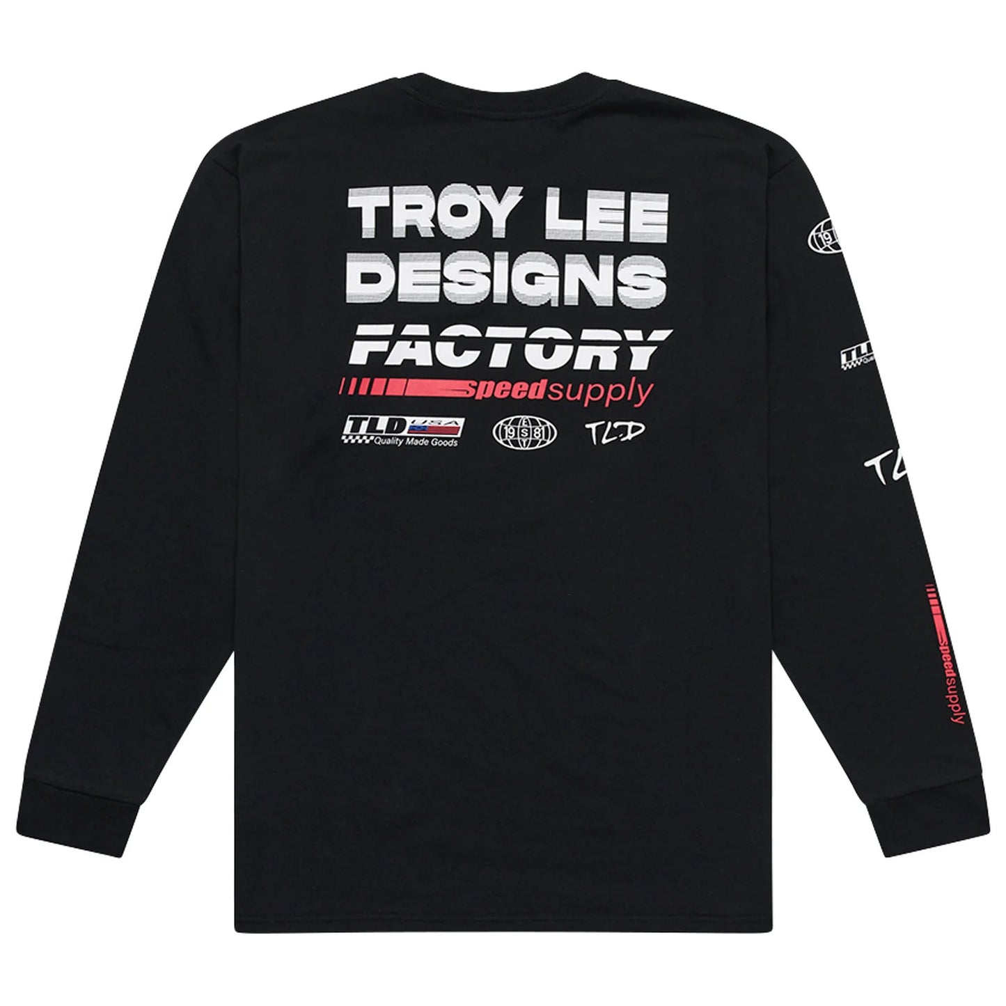 Troy Lee Designs Factory Long Sleeve Tee - Black