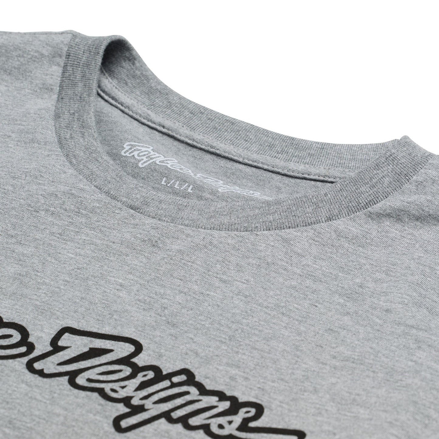 Troy Lee Designs Signature Long Sleeve Tee - Gray Heather