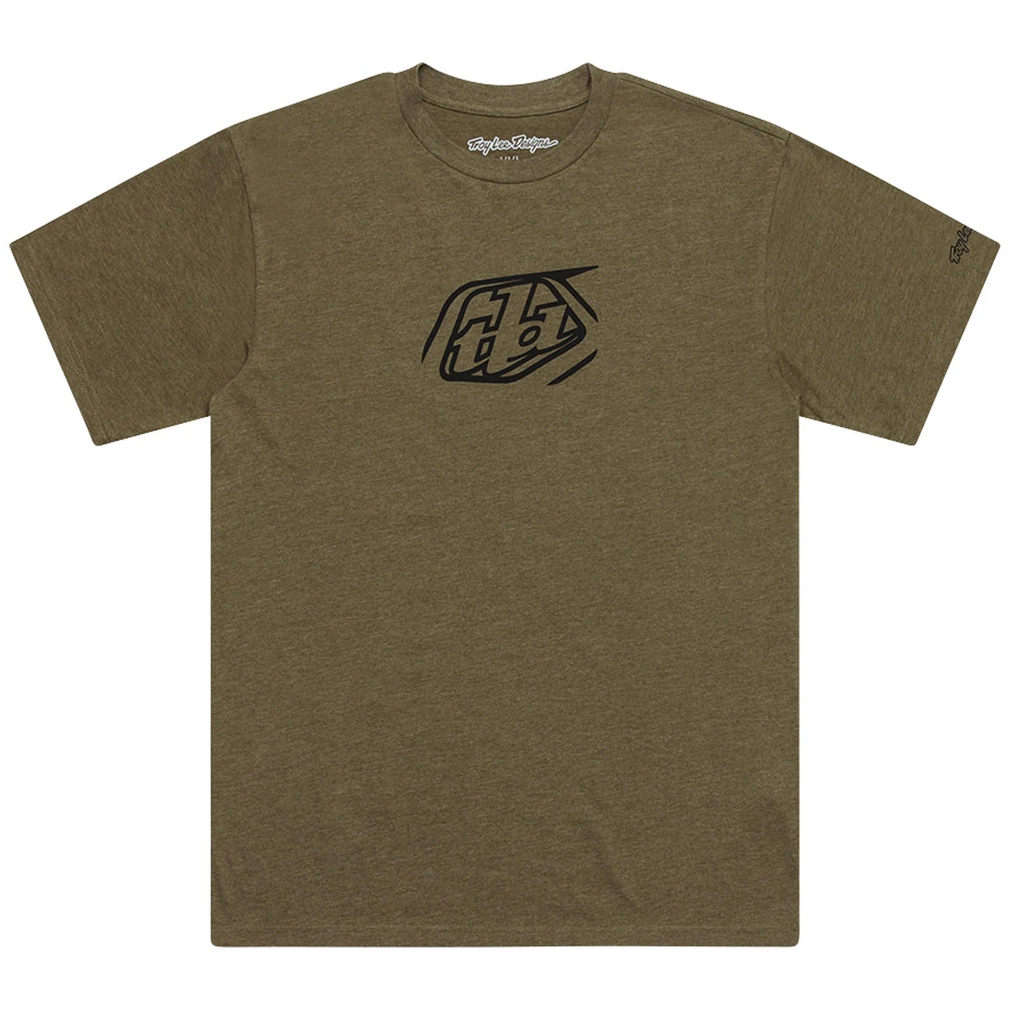 Troy Lee Designs Badge Short Sleeve Tee - Olive Heather