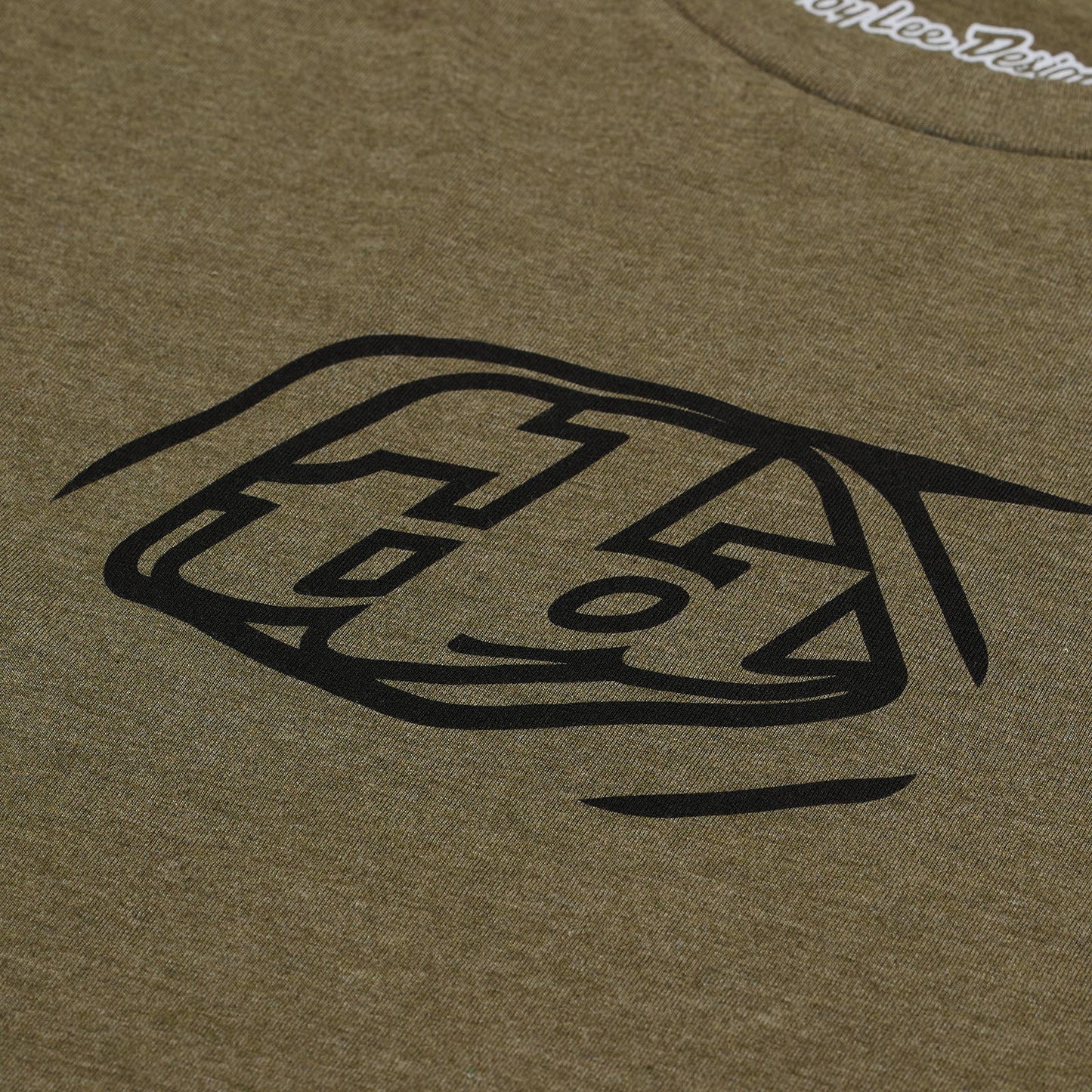 Troy Lee Designs Badge Short Sleeve Tee - Olive Heather