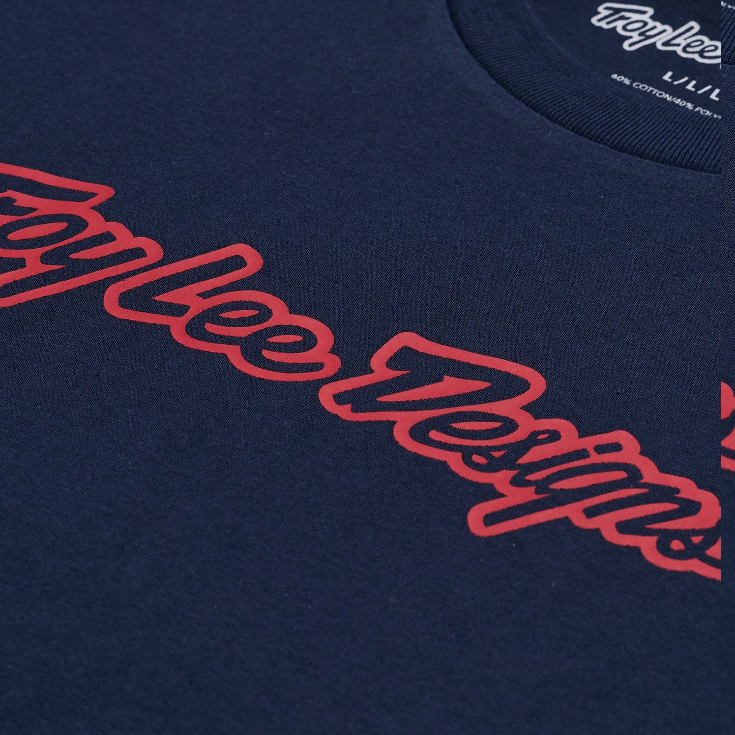 Troy Lee Designs Signature Short Sleeve Tee - Navy