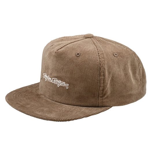 Troy Lee Designs Signature Unstructured Snapback Hat - Gravel Cord