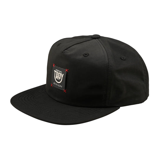 Troy Lee Designs Smiley Unstructured Snapback Hat - Black