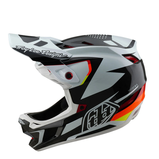 Troy Lee Designs D4 Carbon Full Face Helmet - Optic - Black