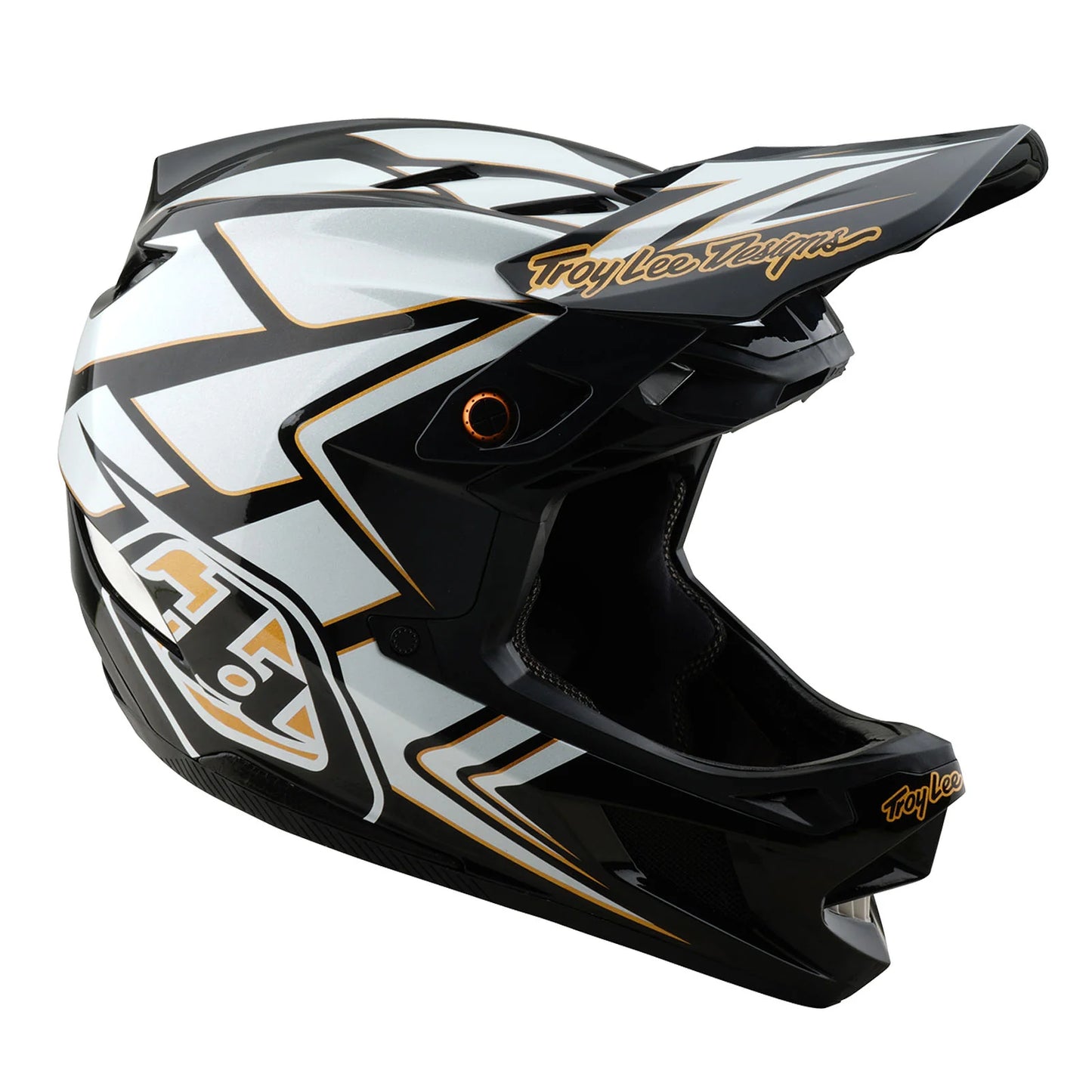Troy Lee Designs D4 Composite Full Face Helmet - Ghostwing - White