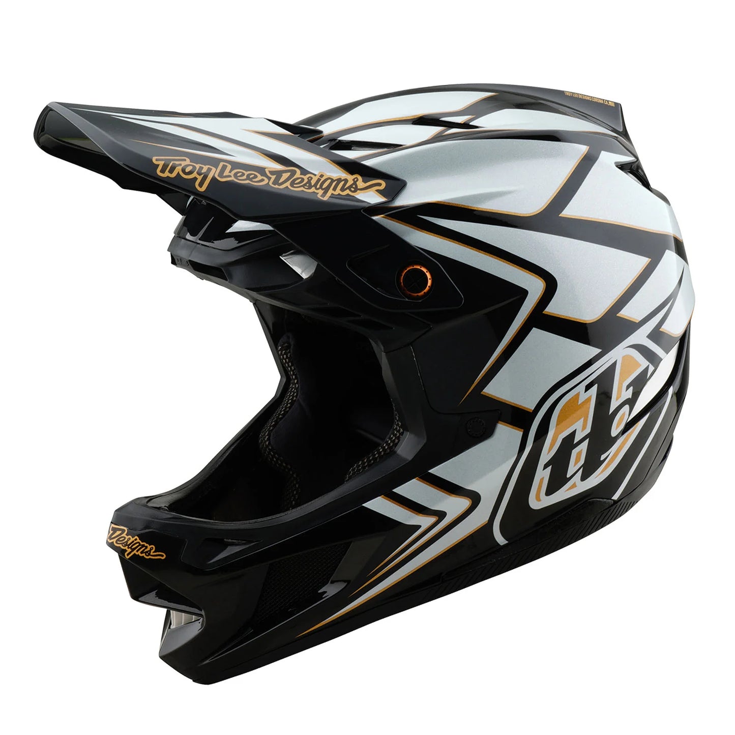 Troy Lee Designs D4 Composite Full Face Helmet - Ghostwing - White