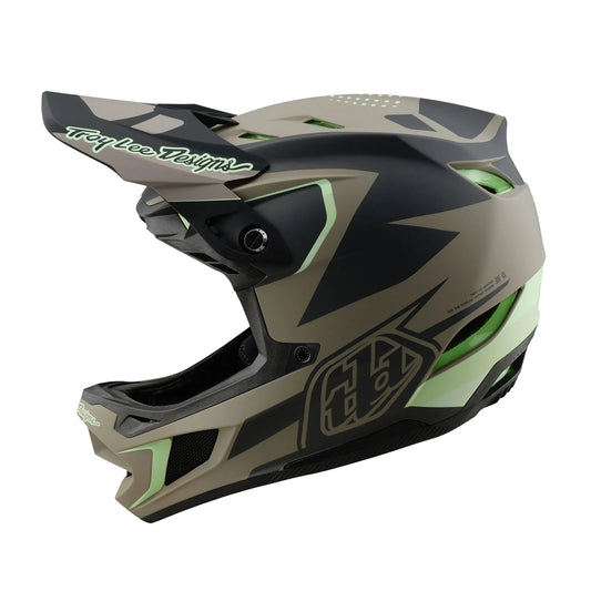 Troy Lee Designs D4 Composite Full Face Helmet - Optic - Timber