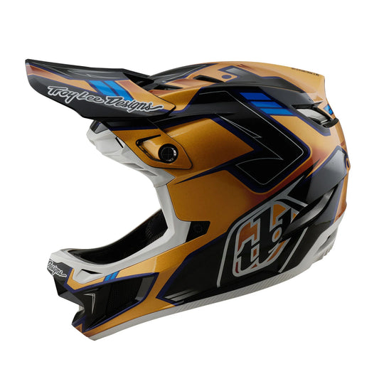 Troy Lee Designs D4 Composite Full Face Helmet - Royalty - Black-Gold