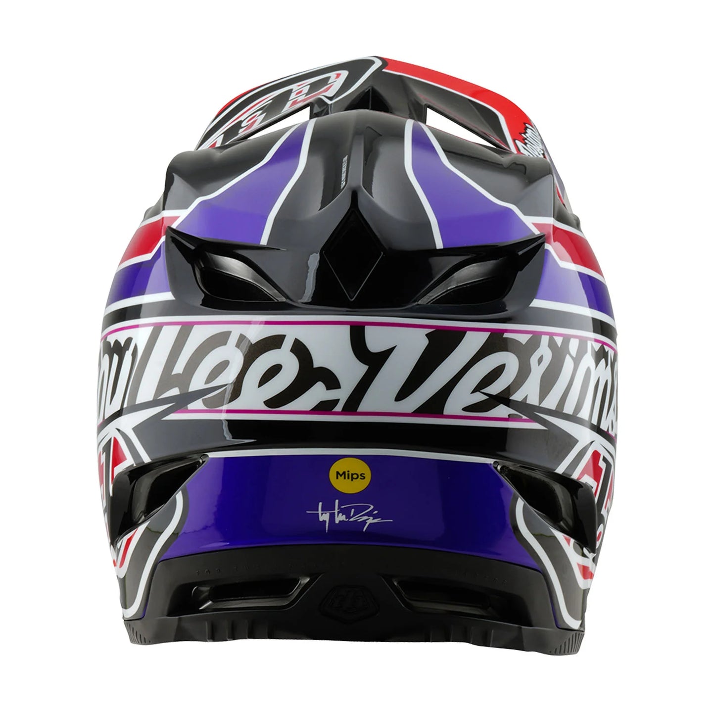 Troy Lee Designs D4 Polyacrylite Full Face Helmet - Linear - Black