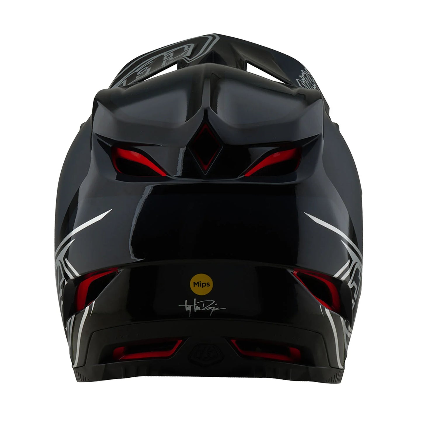 Troy Lee Designs D4 Polyacrylite Full Face Helmet - Shadow - Black