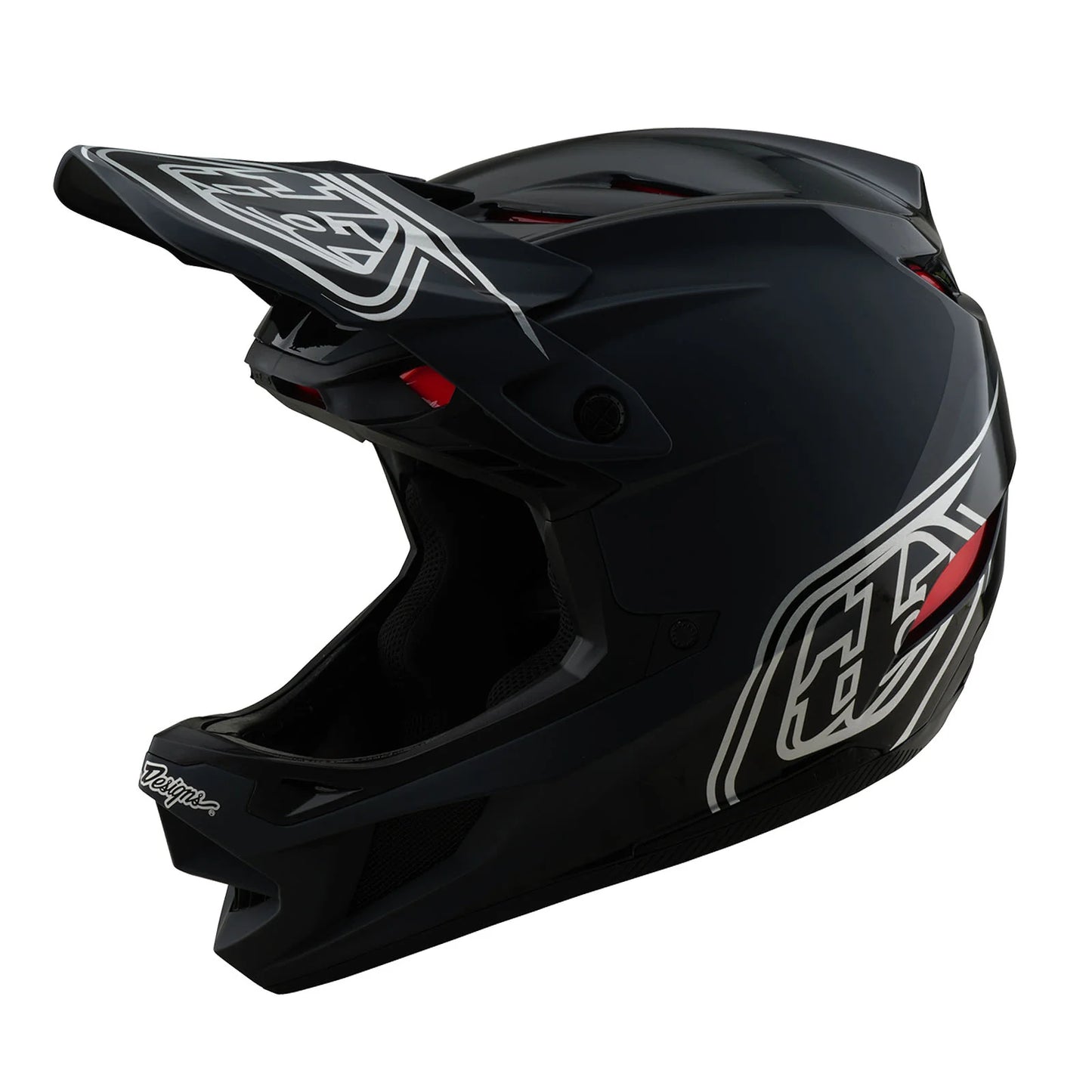 Troy Lee Designs D4 Polyacrylite Full Face Helmet - Shadow - Black