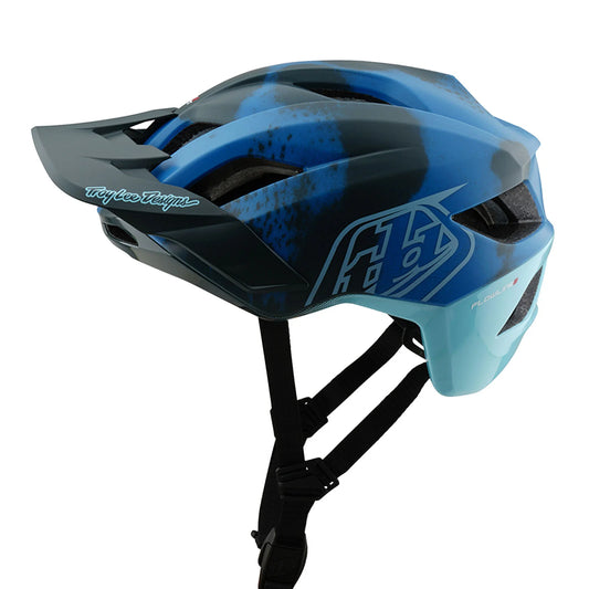Troy Lee Designs Flowline SE MTB Helmet - Badge - Camo Blue