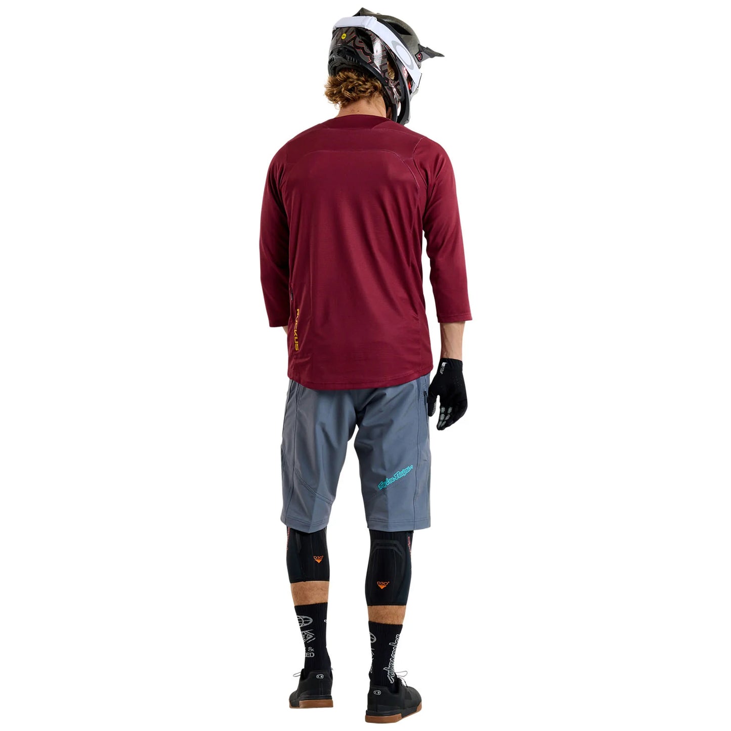 Troy Lee Designs Ruckus 3/4 Sleeve MTB Jersey - Spun - Oxblood