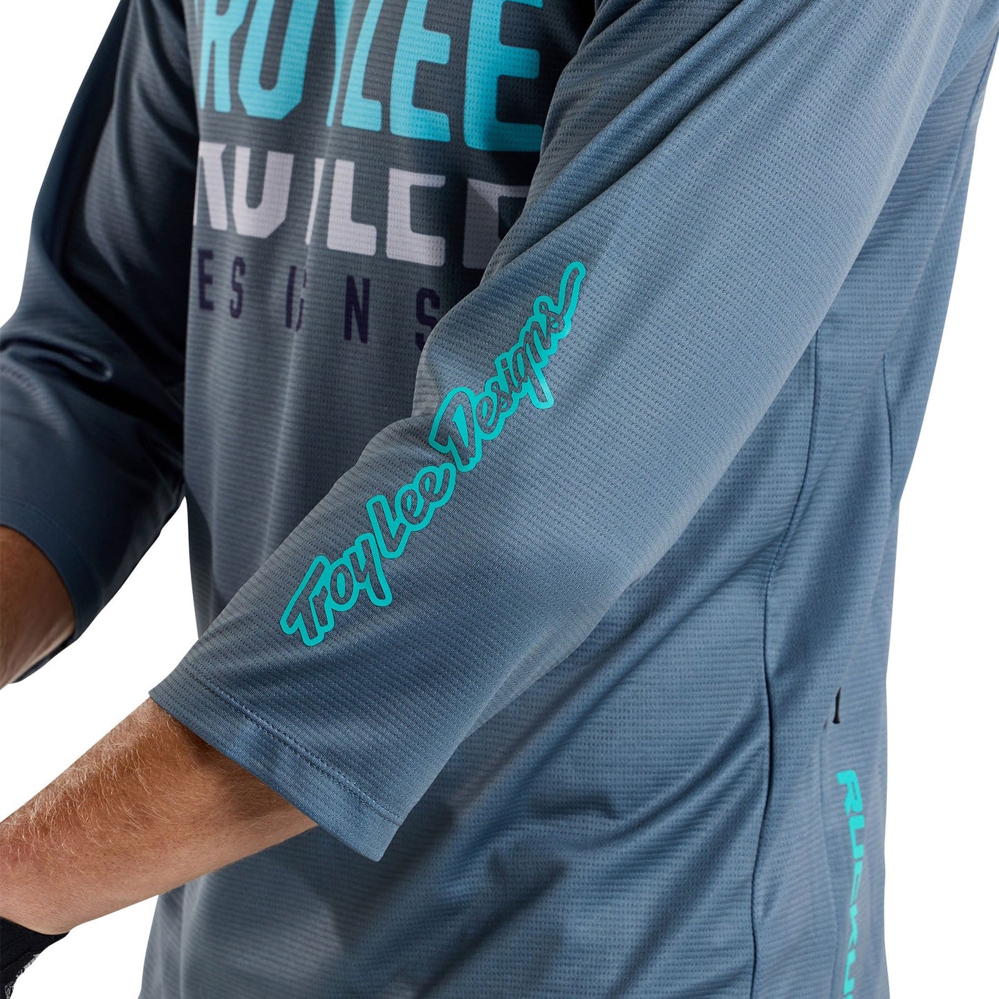 Troy Lee Designs Ruckus 3/4 Sleeve MTB Jersey - Spun - Steel Blue
