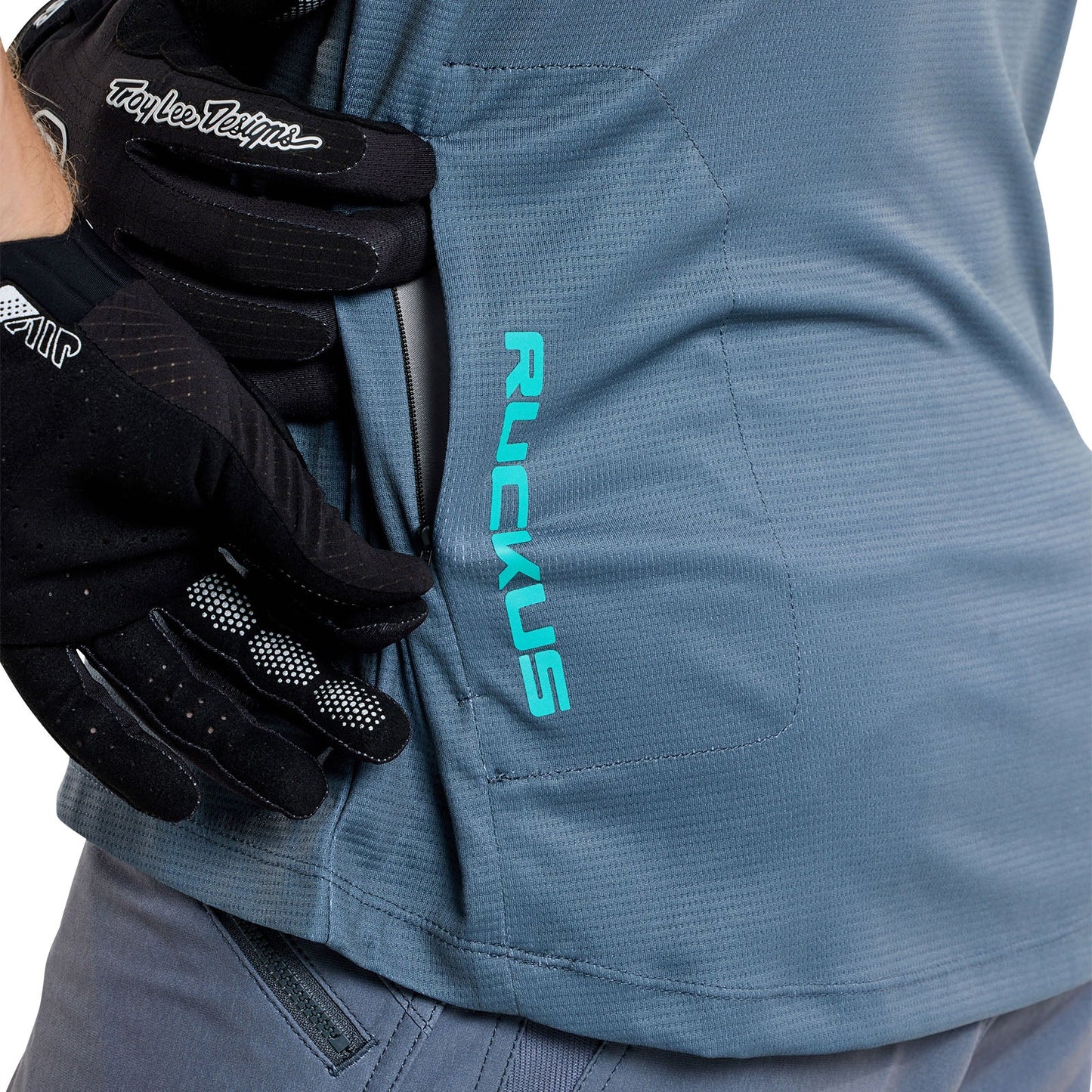 Troy Lee Designs Ruckus 3/4 Sleeve MTB Jersey - Spun - Steel Blue