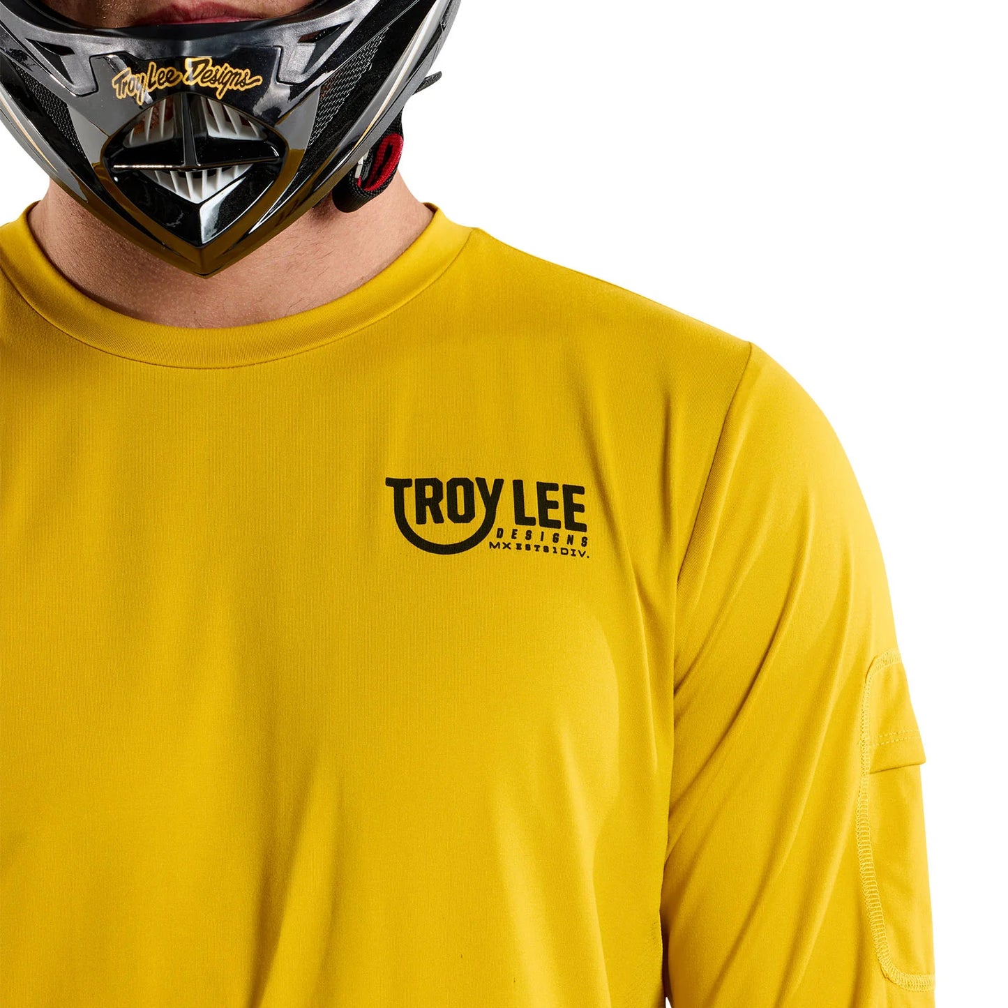 Troy Lee Designs Ruckus Long Sleeve Ride Tee - Eyez - Safron