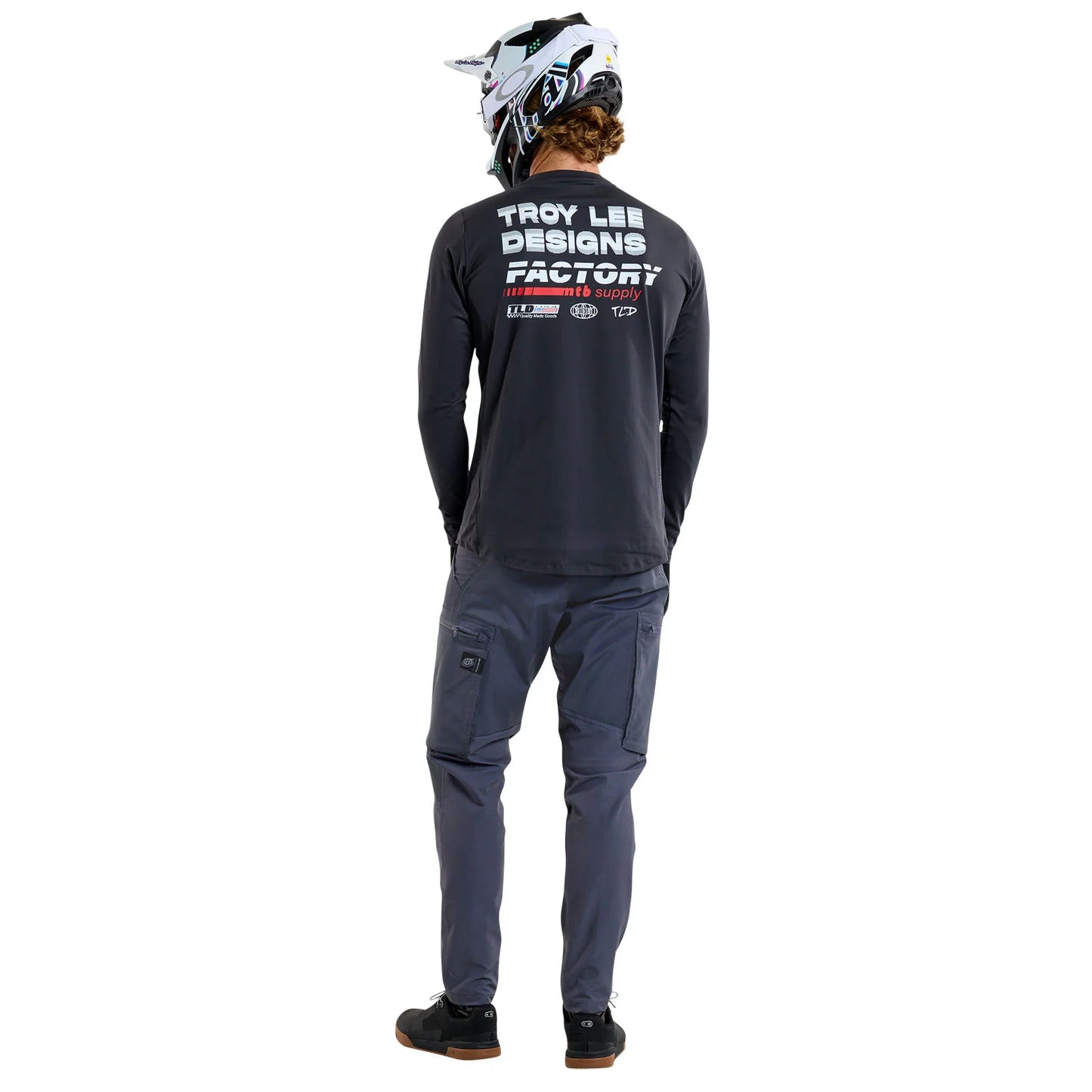 Troy Lee Designs Ruckus Long Sleeve Ride Tee - Factory - Carbon