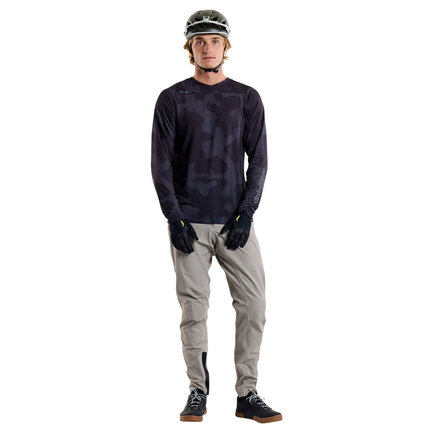Troy Lee Designs Skyline Long Sleeve MTB Jersey - Scrubland - Black