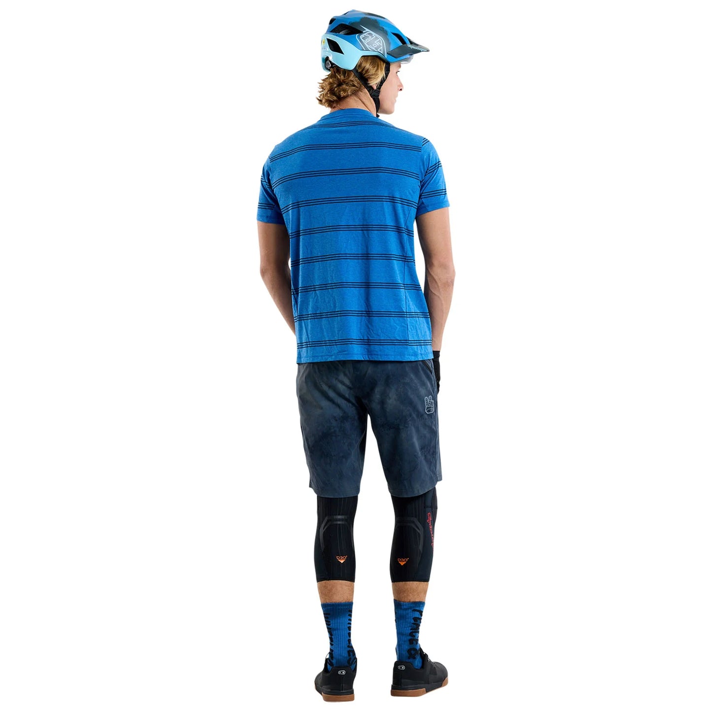 Troy Lee Designs Skyline Short Sleeve Ride Tee - Washed Out - Cobalt