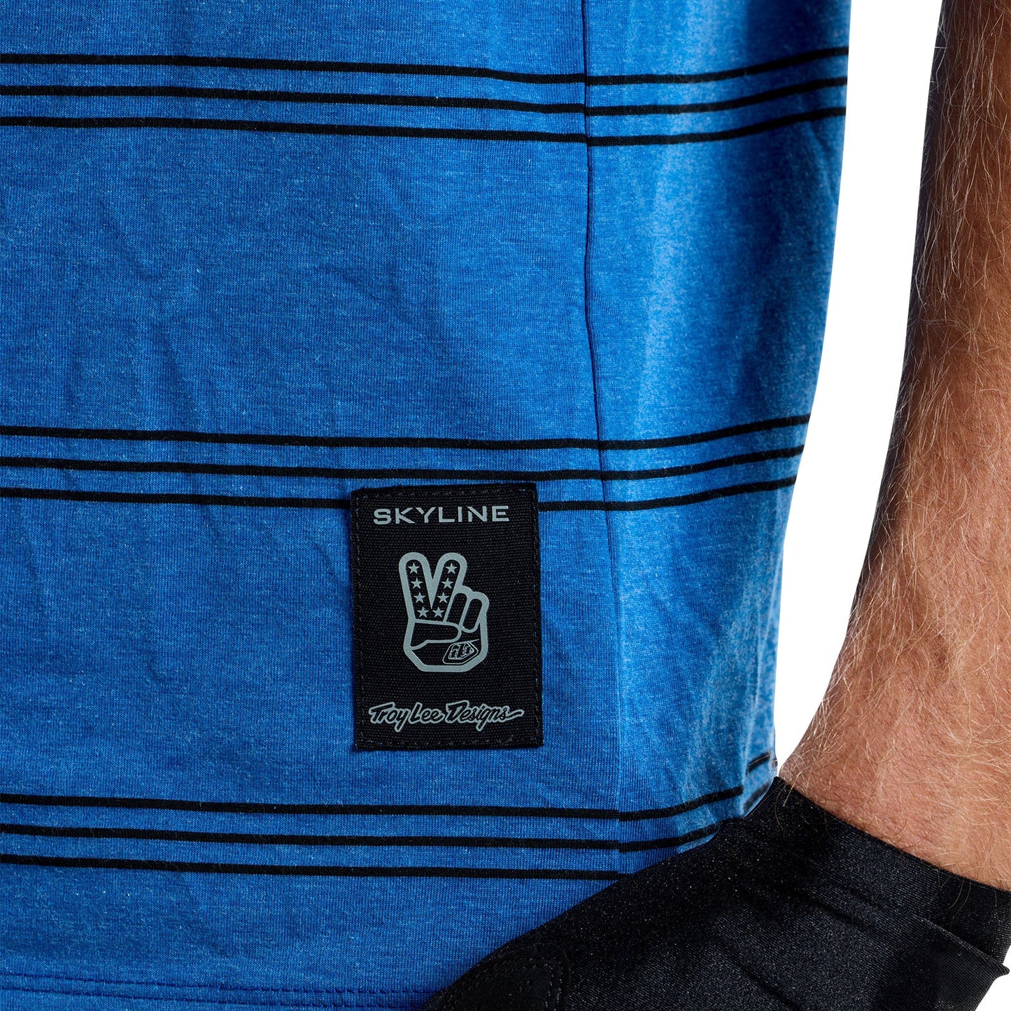 Troy Lee Designs Skyline Short Sleeve Ride Tee - Washed Out - Cobalt