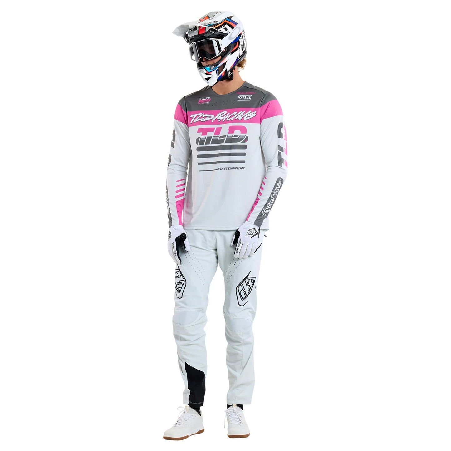Troy Lee Designs Sprint Long Sleeve MTB Jersey - Fifty-50 - Chalk